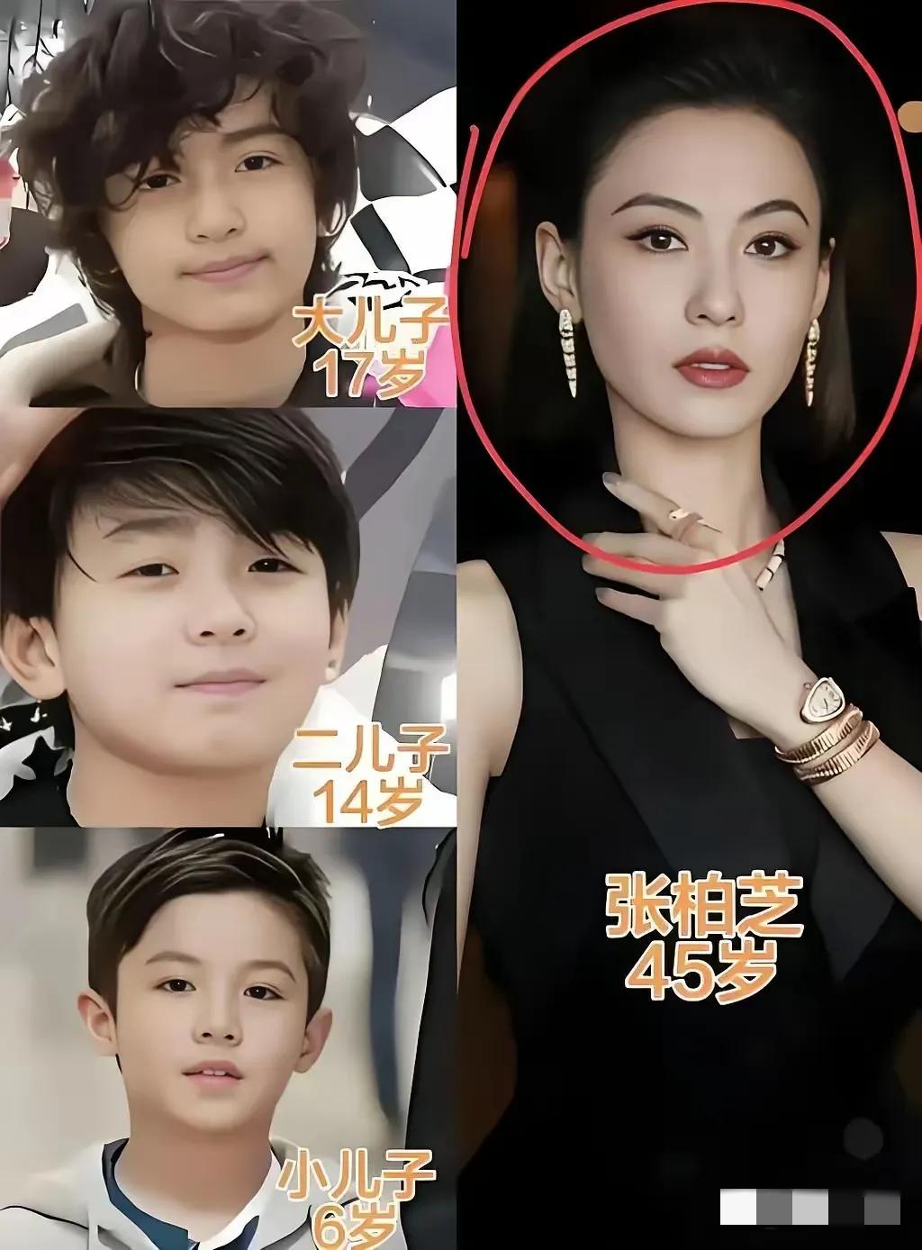 张柏芝三儿子的身世，真是娱乐圈里绕不开的谜团。老大老二姓谢，跟谢霆锋一个姓，老三