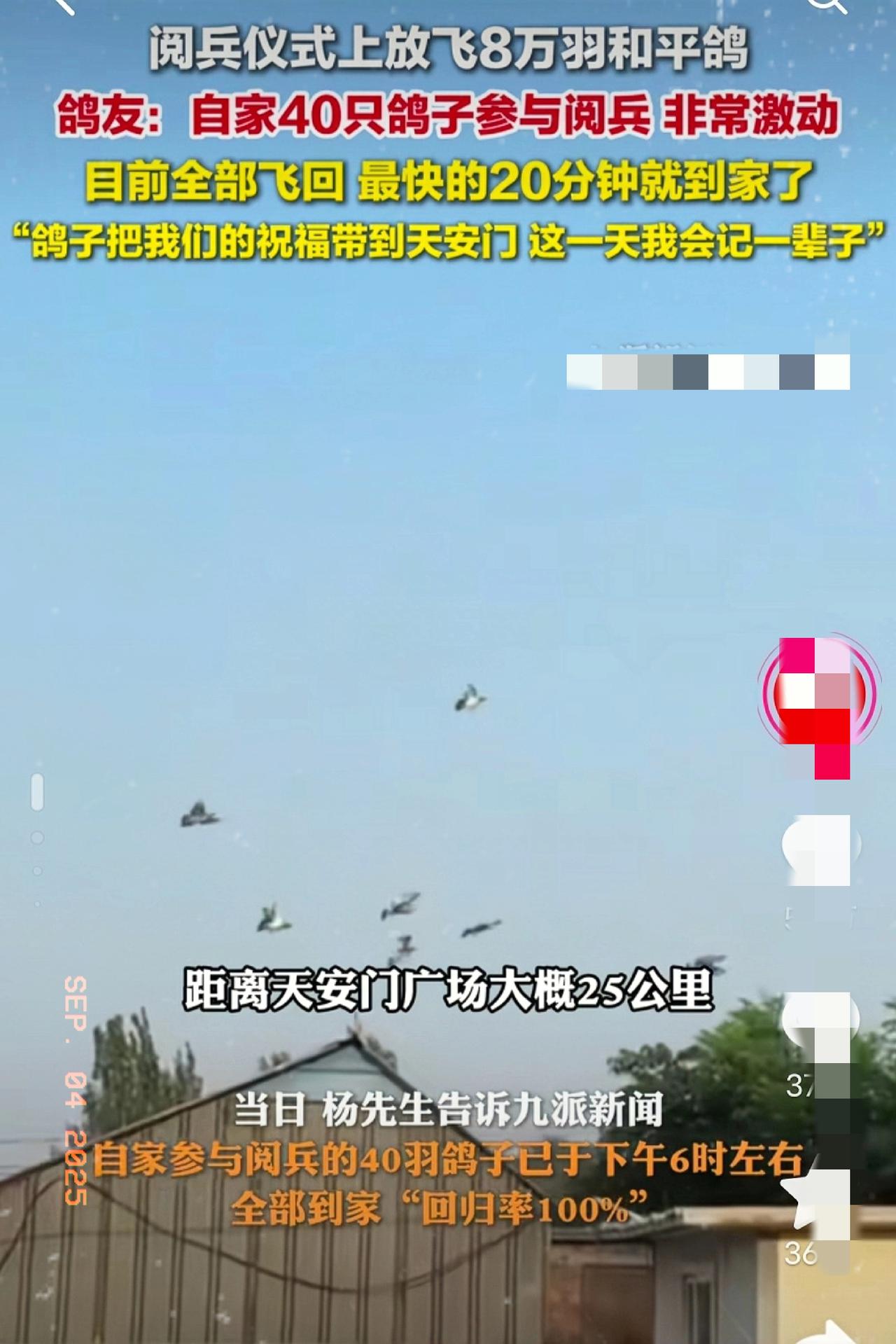这一下出名了。

不仅仅是北京，全中国人民都知道了。

原来在阅兵最后阶段放飞的