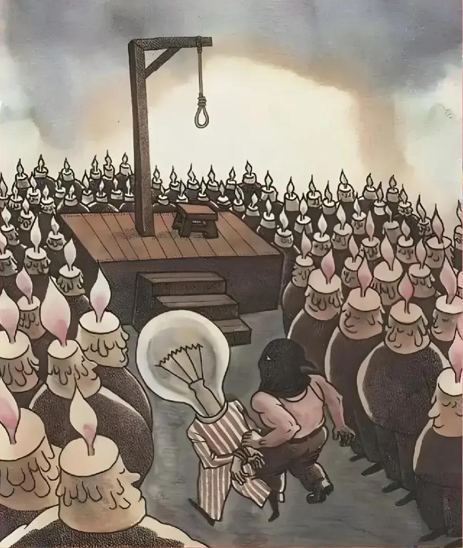 先进的异数也是犯罪。历史进程中屡见不鲜的悲歌。