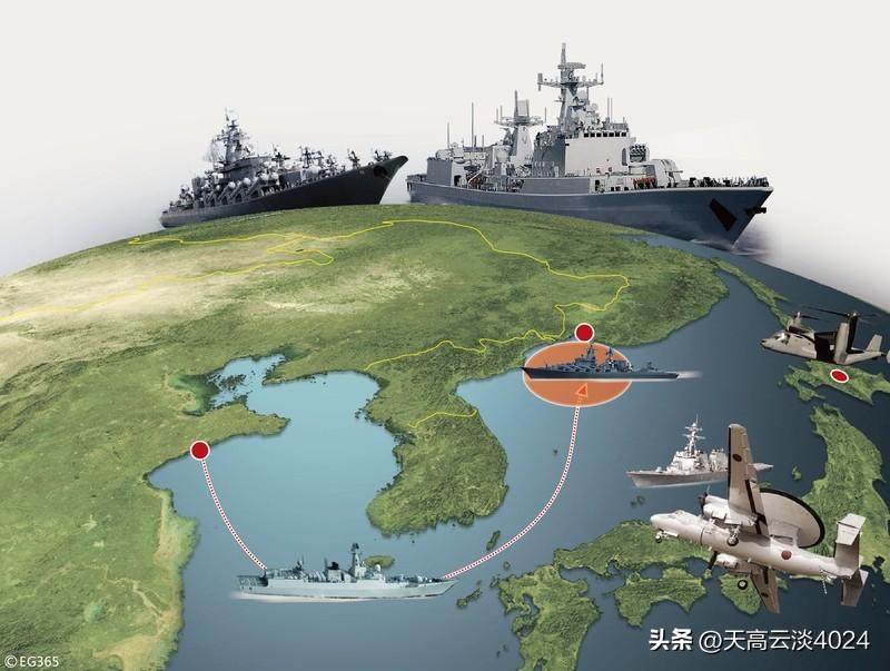 日本防卫省：055编队穿越对马海峡 日本防卫省又有新动静，说055编队穿越对马海