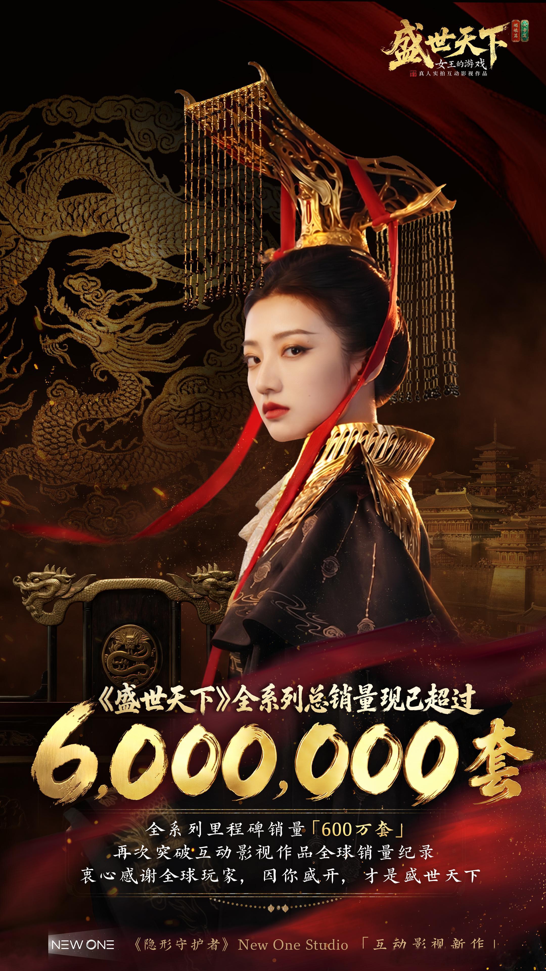 盛世天下全系列销量破600万套盛世天下 国产互动影游里程碑达成🏮！《盛世天下》