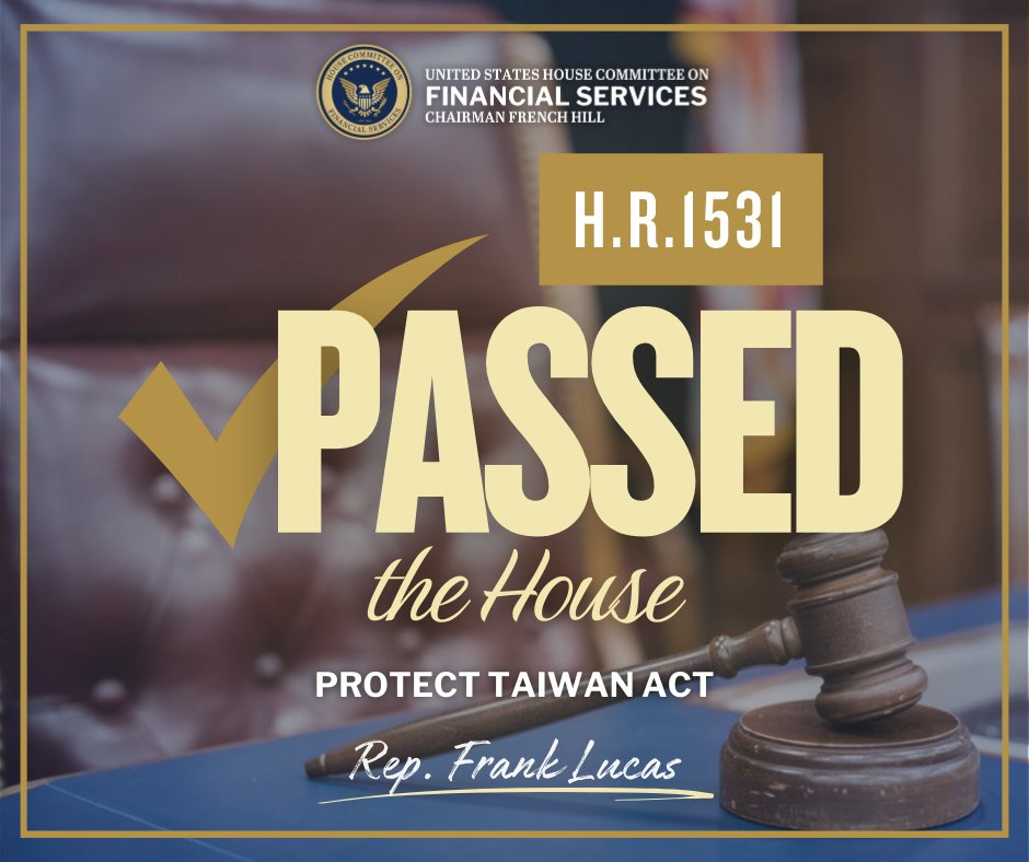 当地时间2月9号，美国众议院以395票赞成、2票反对通过了所谓的《保护台湾法案》