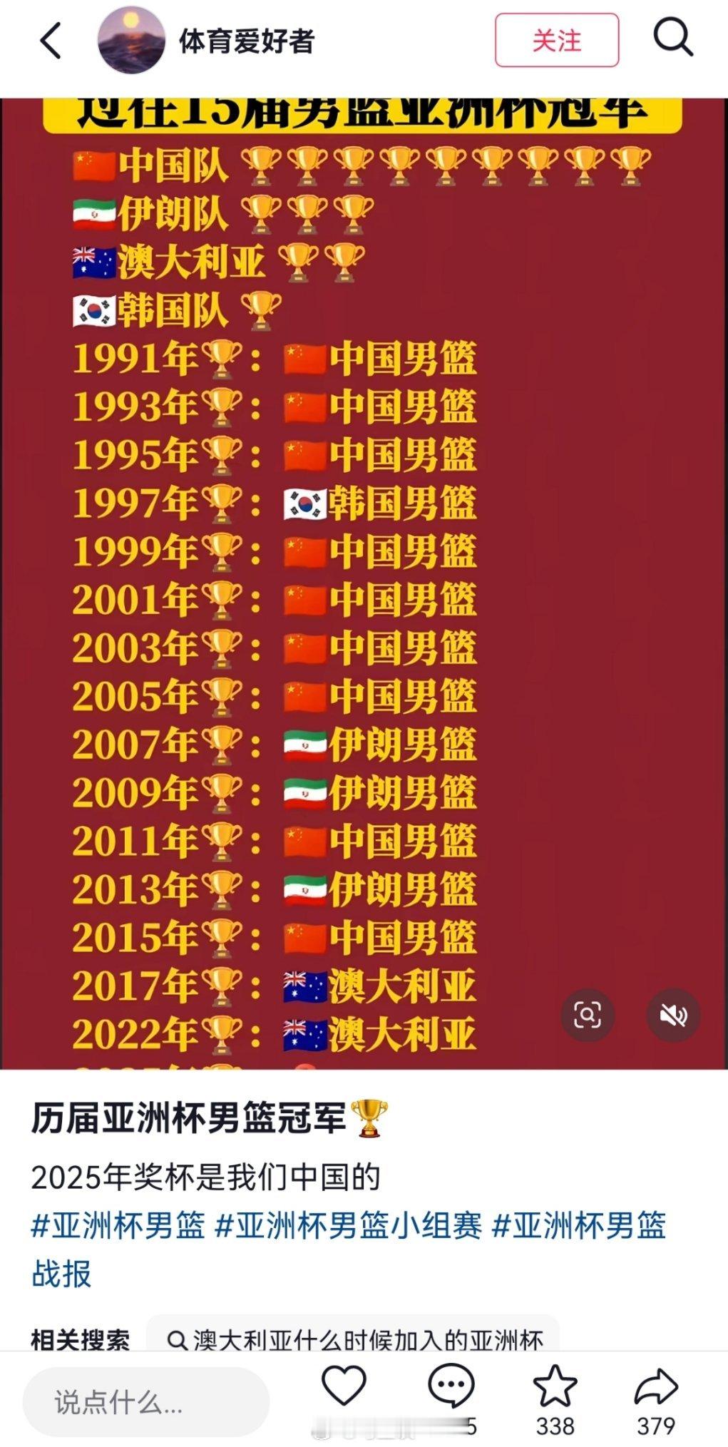 中国男篮vs澳大利亚男篮 2025年亚洲杯决赛，还有在看的吗？大家觉得谁会赢？中