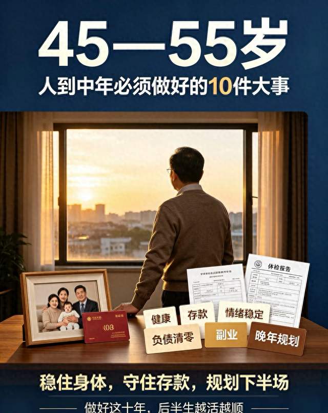 5-55岁，人到中年必须做好的10件大事