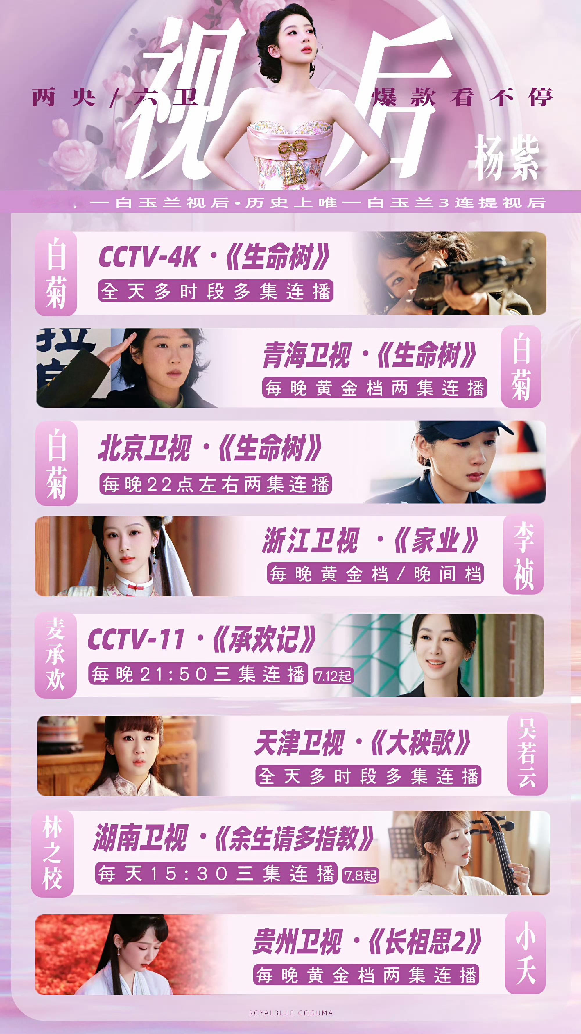 杨紫牛逼！！我是视后的粉丝杨紫白玉兰视后