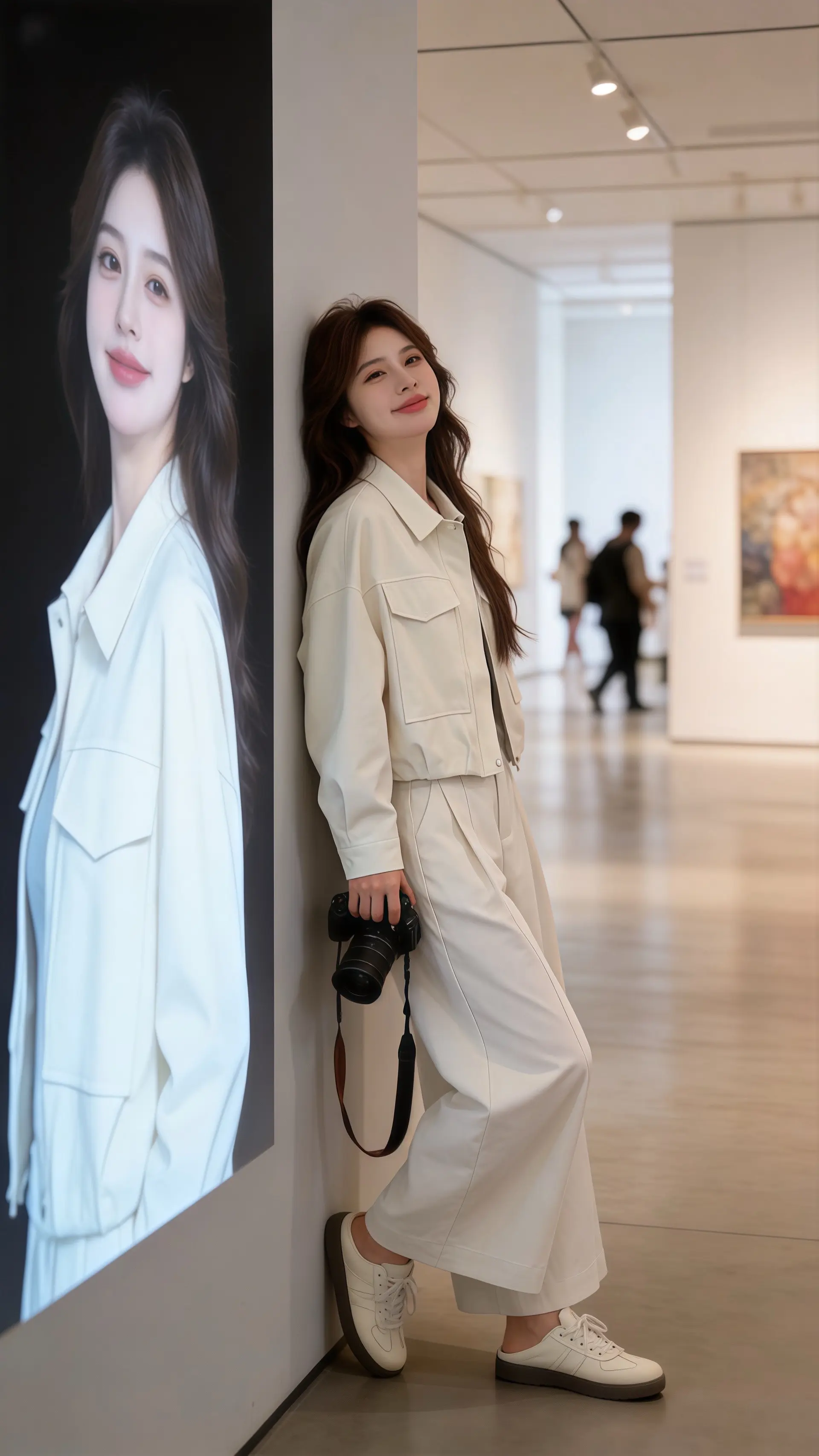 被易梦玲的中式美征服了法式鱼骨裙自带白月光滤镜姚安娜淡蓝色流光长裙造型...