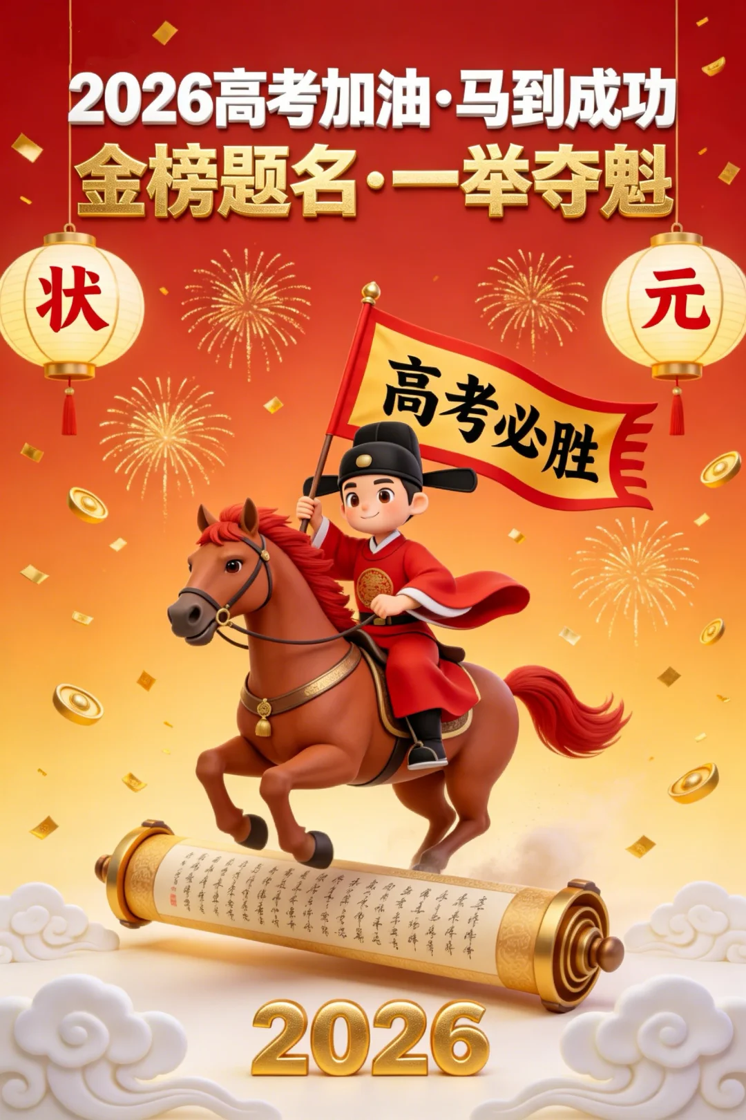 2026高考加油图片壁纸