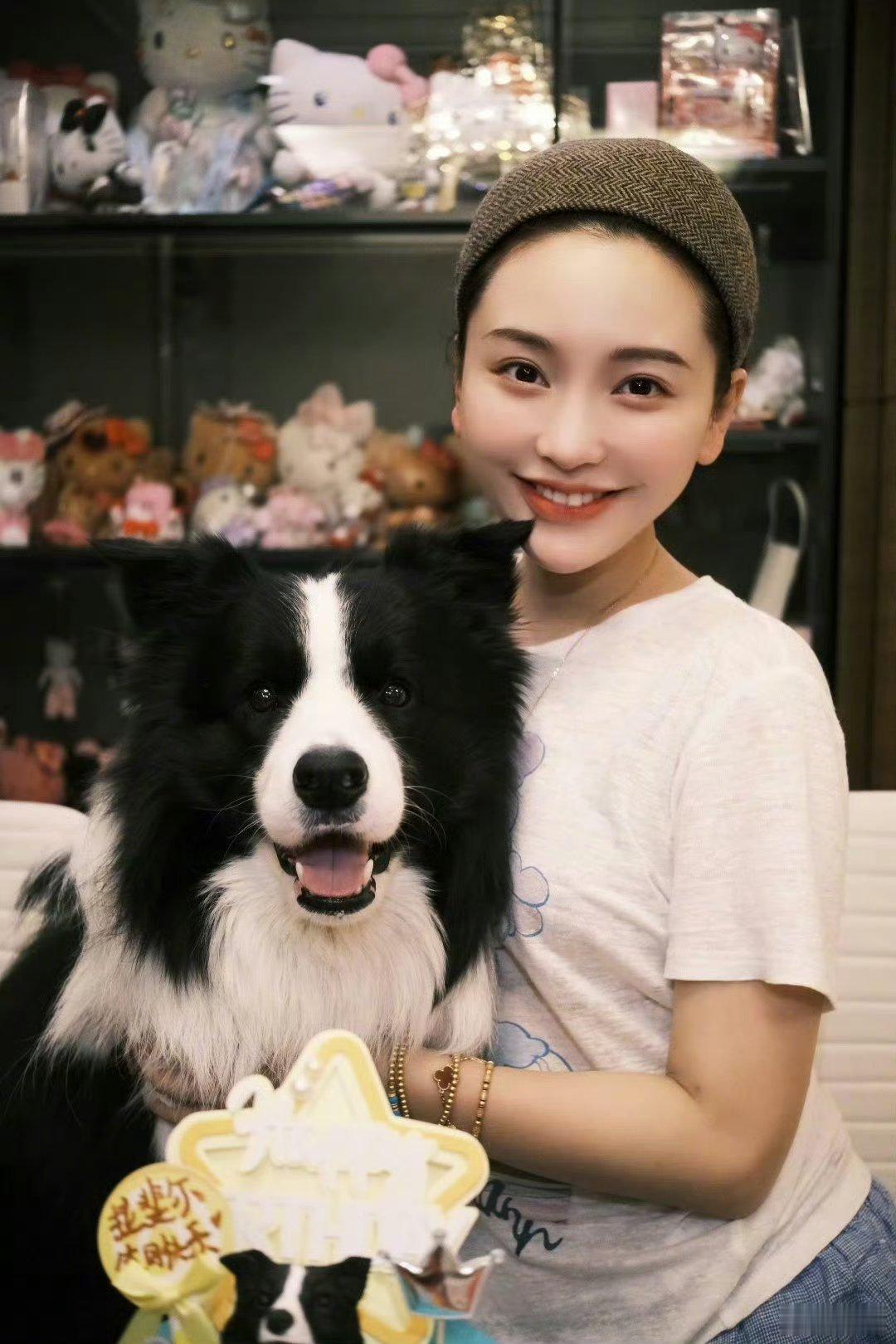金莎孙丞潇给狗狗过三岁生日 金莎满心爱意，为狗狗庆生。她感慨修勾一生短暂，八十岁