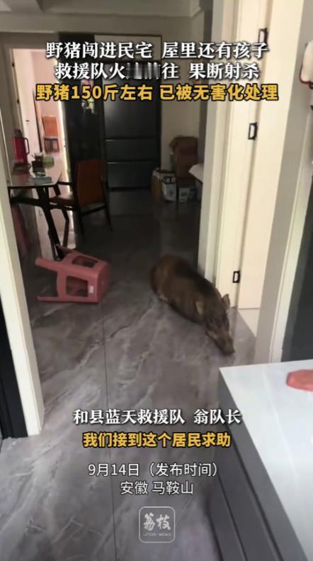 “太可怕了！”9月14日，安徽马鞍山，一男子正在家中休息，忽然听到门被撞开的声音