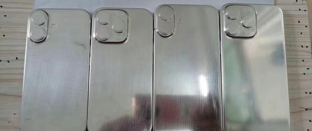 #iPhone16全家福机模曝光# 省流：标准版相机模组变小，有静音按键，Pro