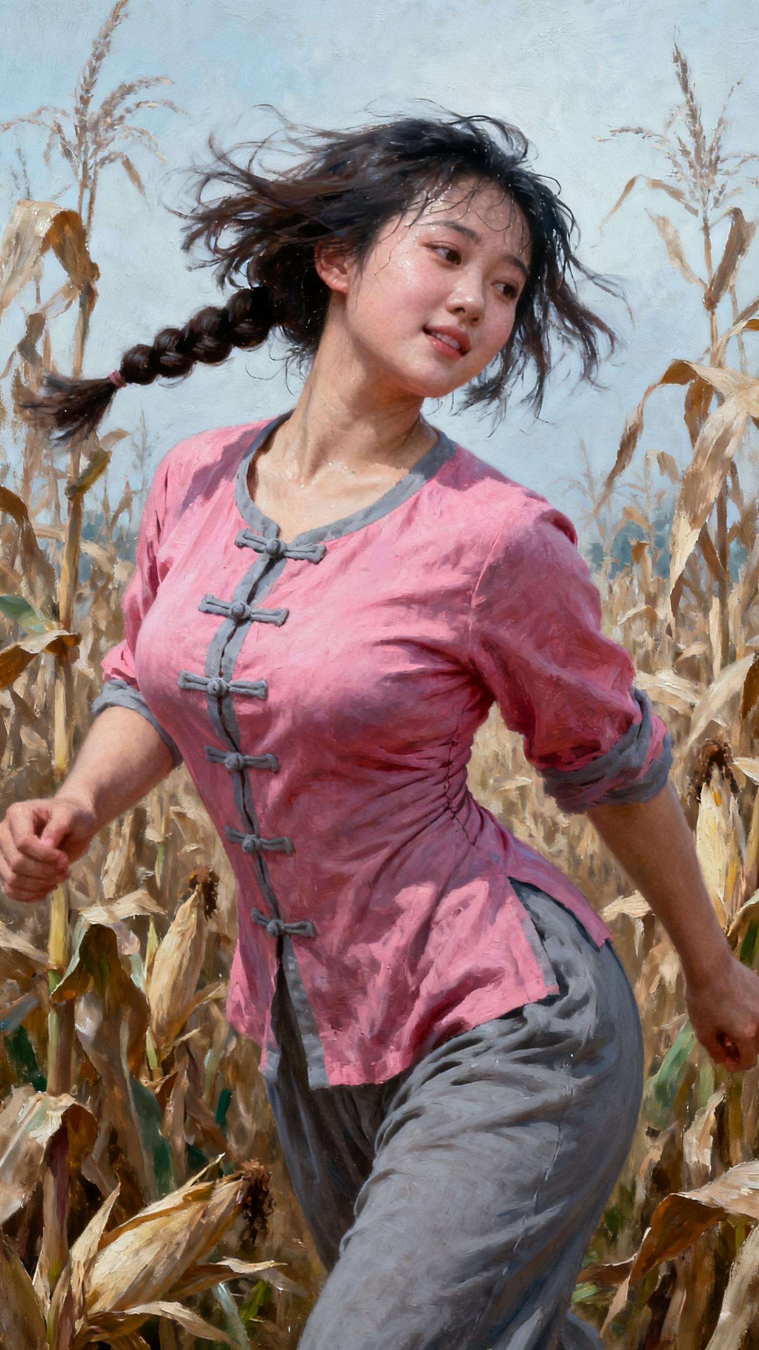 油画艺术 复古穿搭 乡土