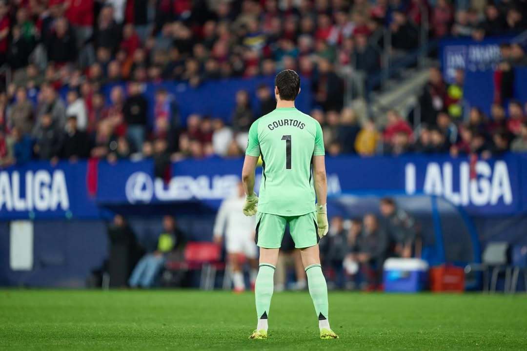 库尔图瓦：“为失利感到沮丧。全队会认真反思，绝不让这些再次发生。” 