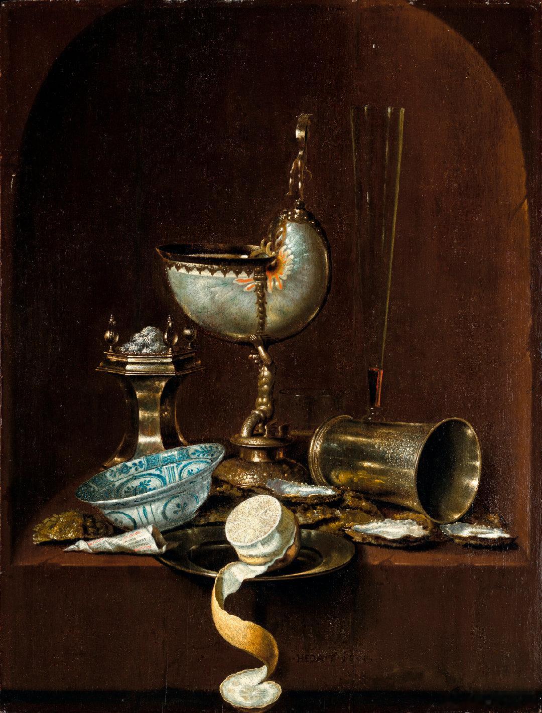 西洋历史文化鱼缸 荷兰黄金时代画家Willem Claesz. Heda（159