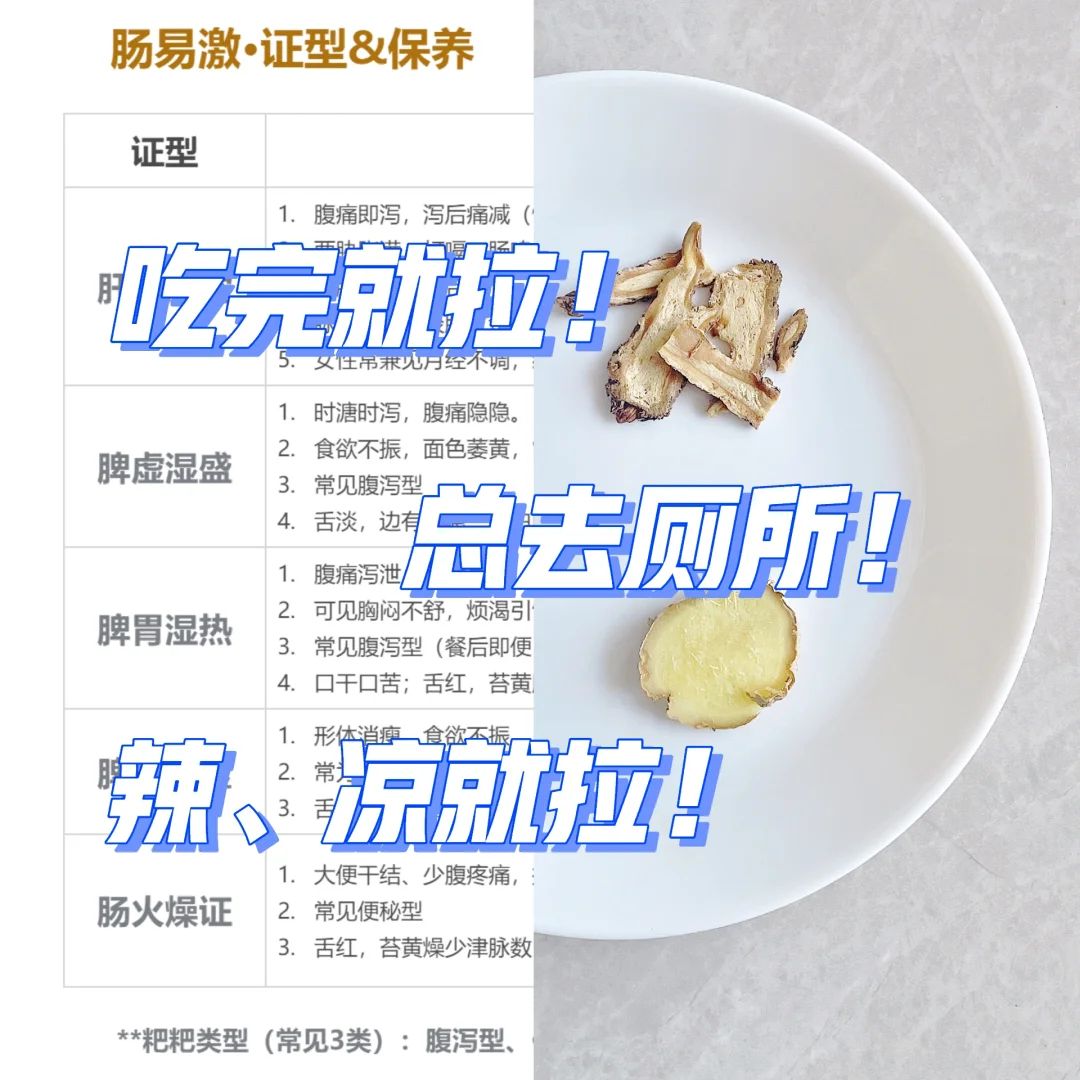 一天🚽好几趟：可能「肠易激」👆中💊+食养
