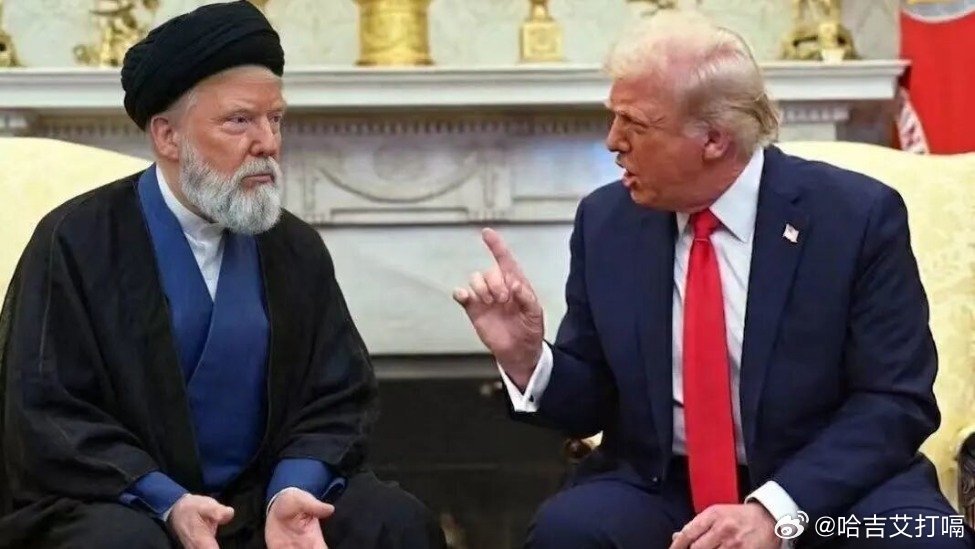 凤凰新闻【伊朗披露了一个秘密】都是网络上的P图，看看挺有意思的“美国正和美国自己