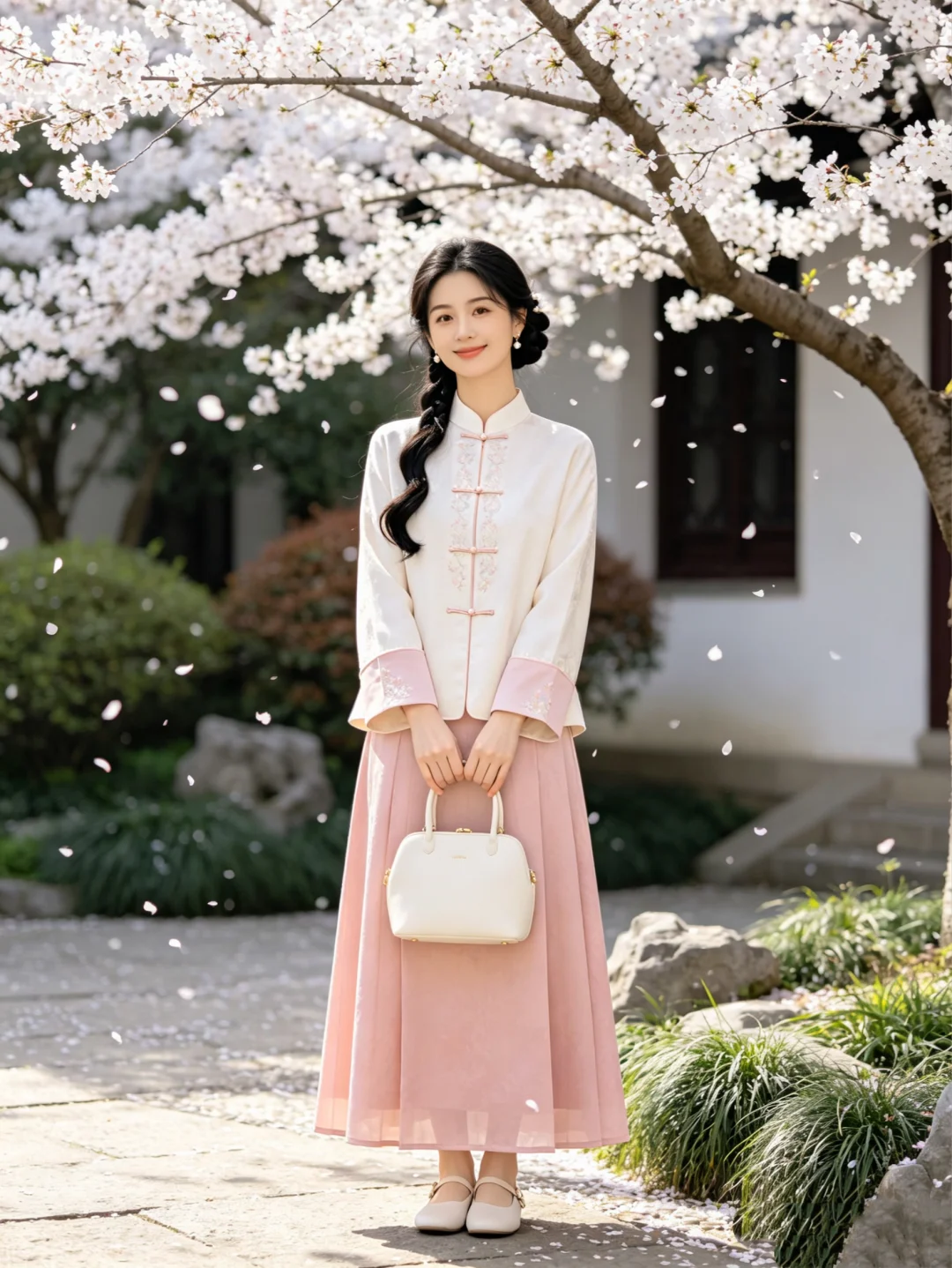 飘落的樱花🌸新中式穿搭