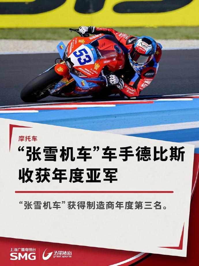 张雪机车首季收官：德比斯亚军，厂商季军，牛得真实
 
赫雷兹收官日R2剩5圈红旗