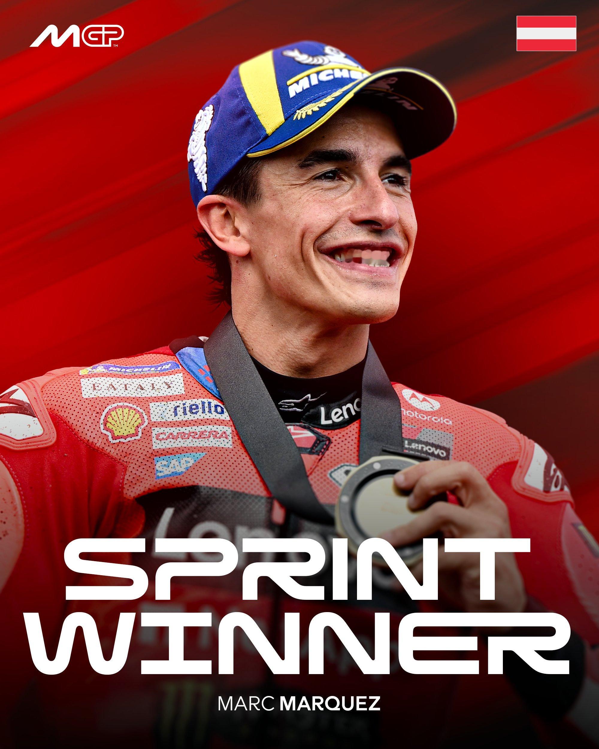 马老师今年13场冲刺赛战绩：12个冠军🏅 1个亚军🥈MotoGP2025Mo