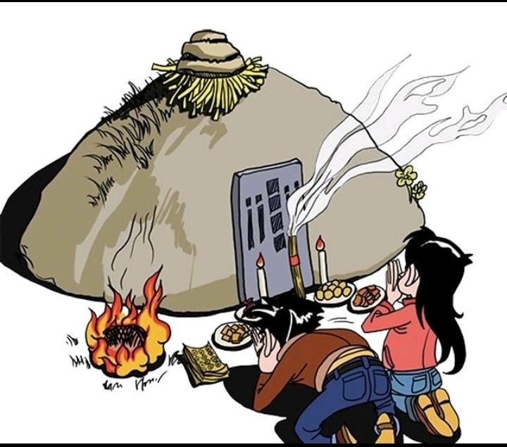 纵有坟前千柱香，
不及病床一碗汤，
父母在世多行孝，
……请友续句……？
[心]