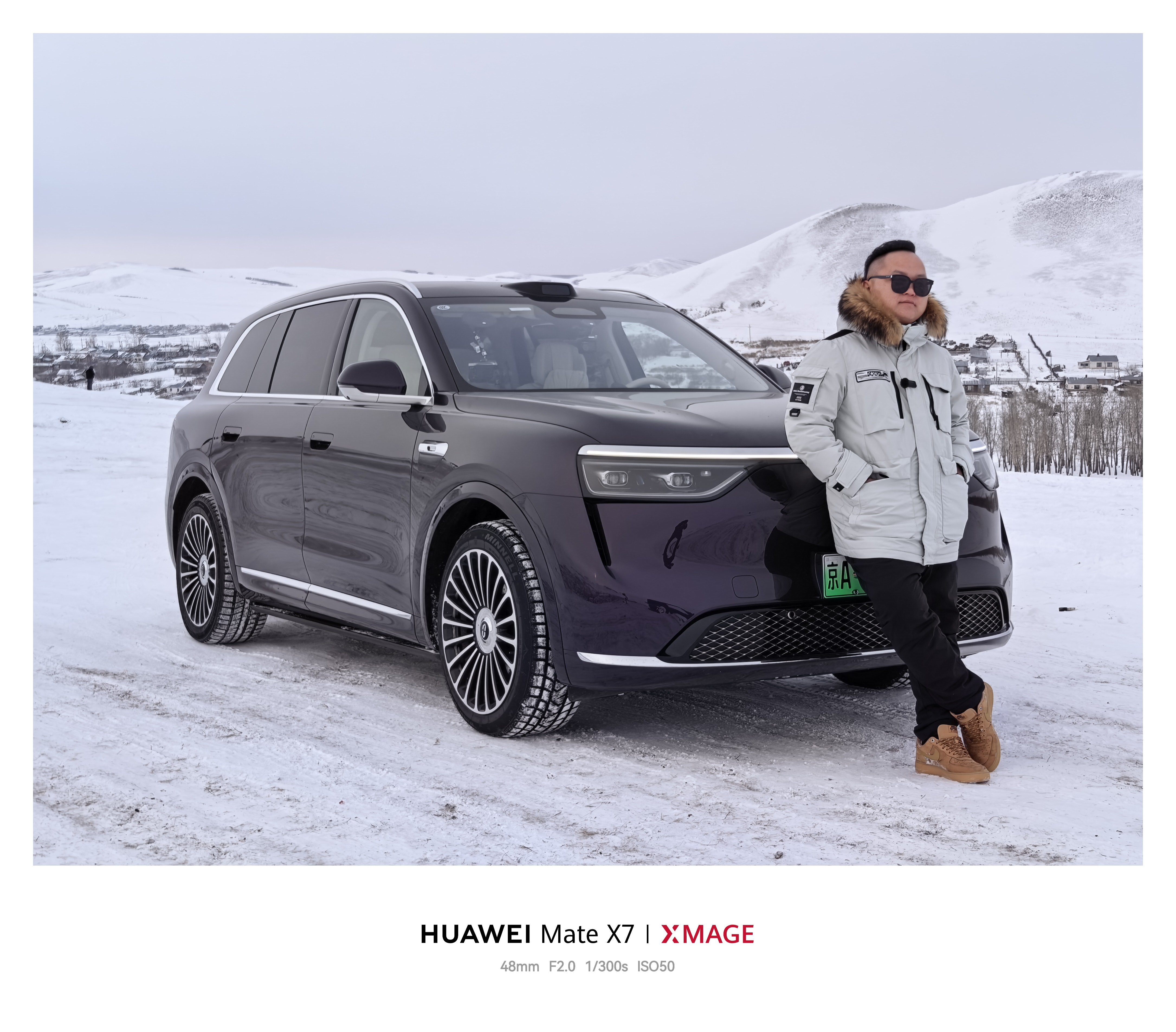 开问界M8纯电爬雪山，可以说是从从容容游刃有余，登顶之后一看山上全是燃油越野车，