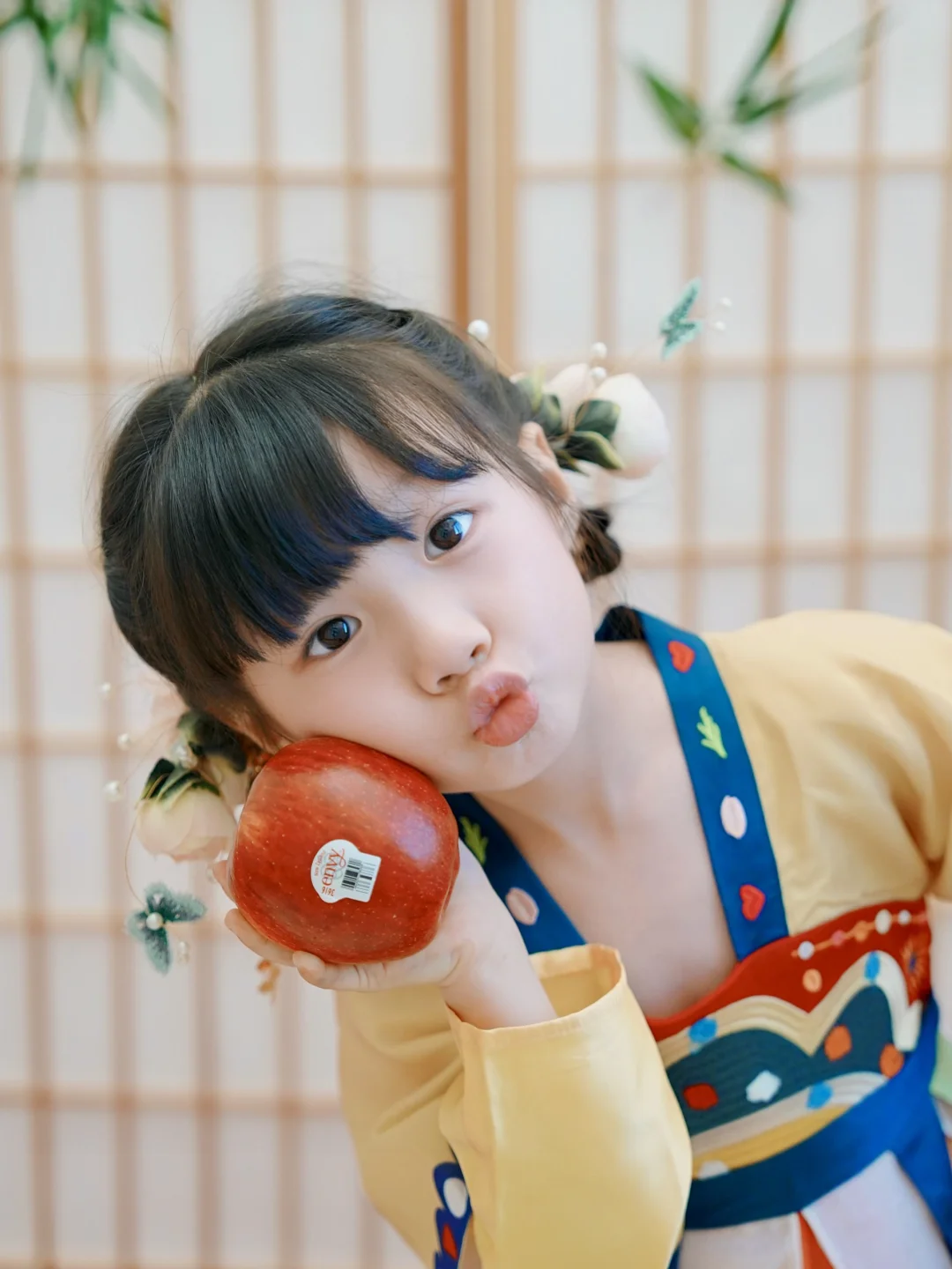 中秋送安心🍎给女儿在家拍写真～直接抄作业！