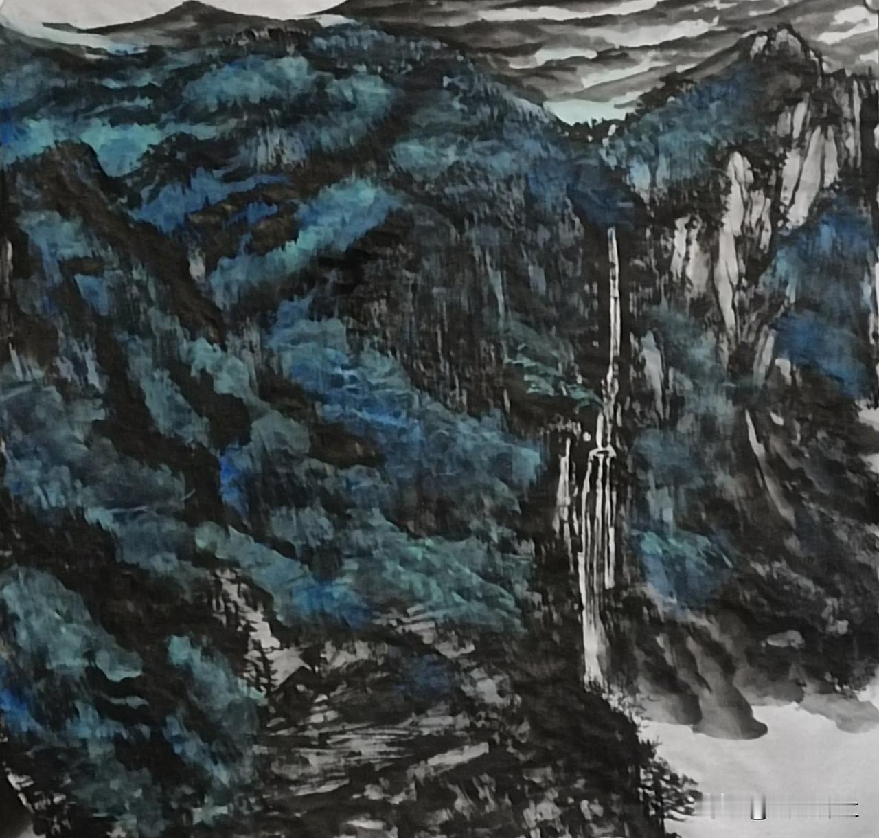 能否展示你的一幅国画山水