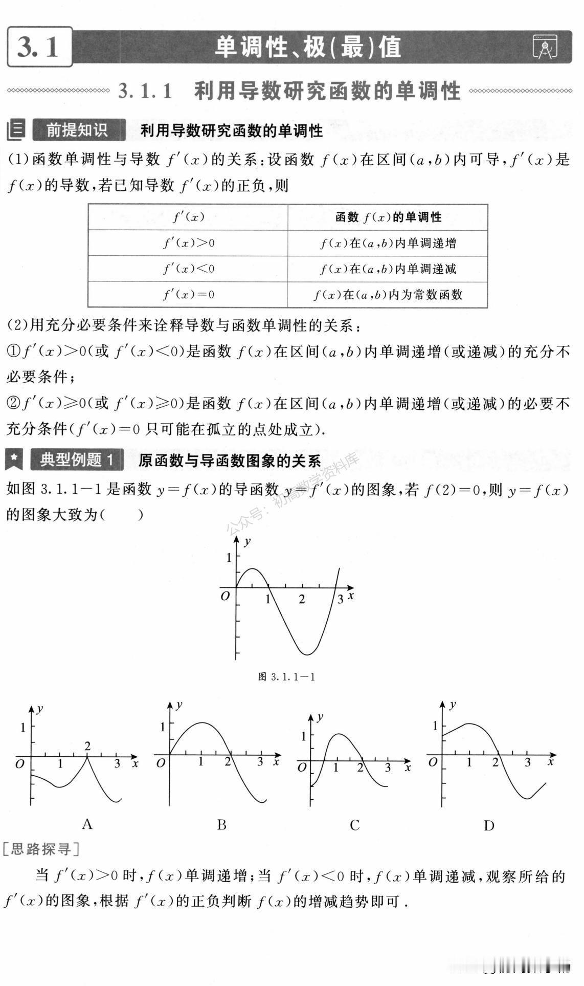 高二数学培优——导数中极值、最值问题总结