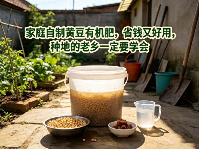 家庭自制黄豆有机肥，省钱又好用，种地的老乡一定要学会