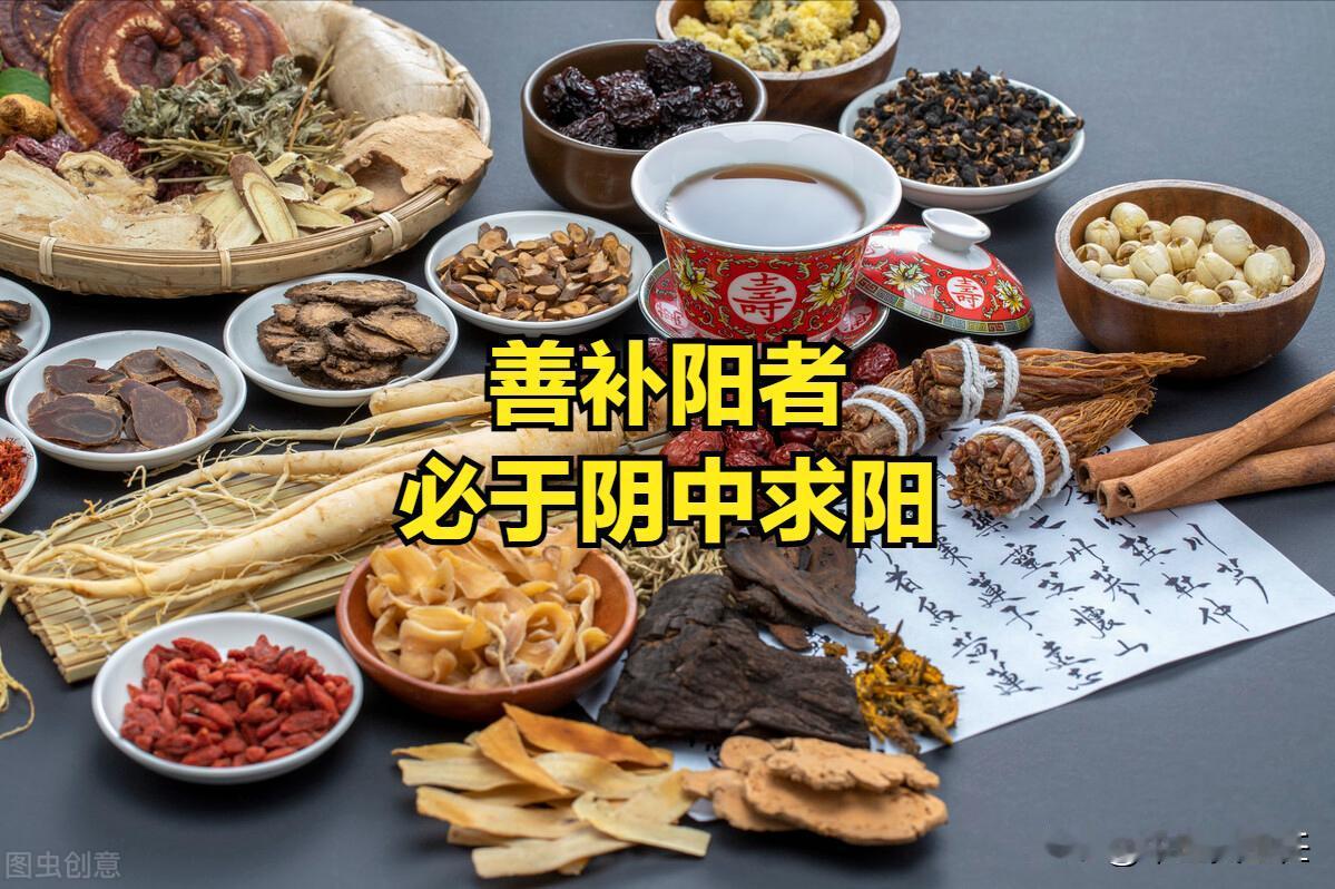 阳虚要滋阴，阴虚得补阳！
为什么这么说呢？中医讲究善补阳者，必于阴中求阳！

就