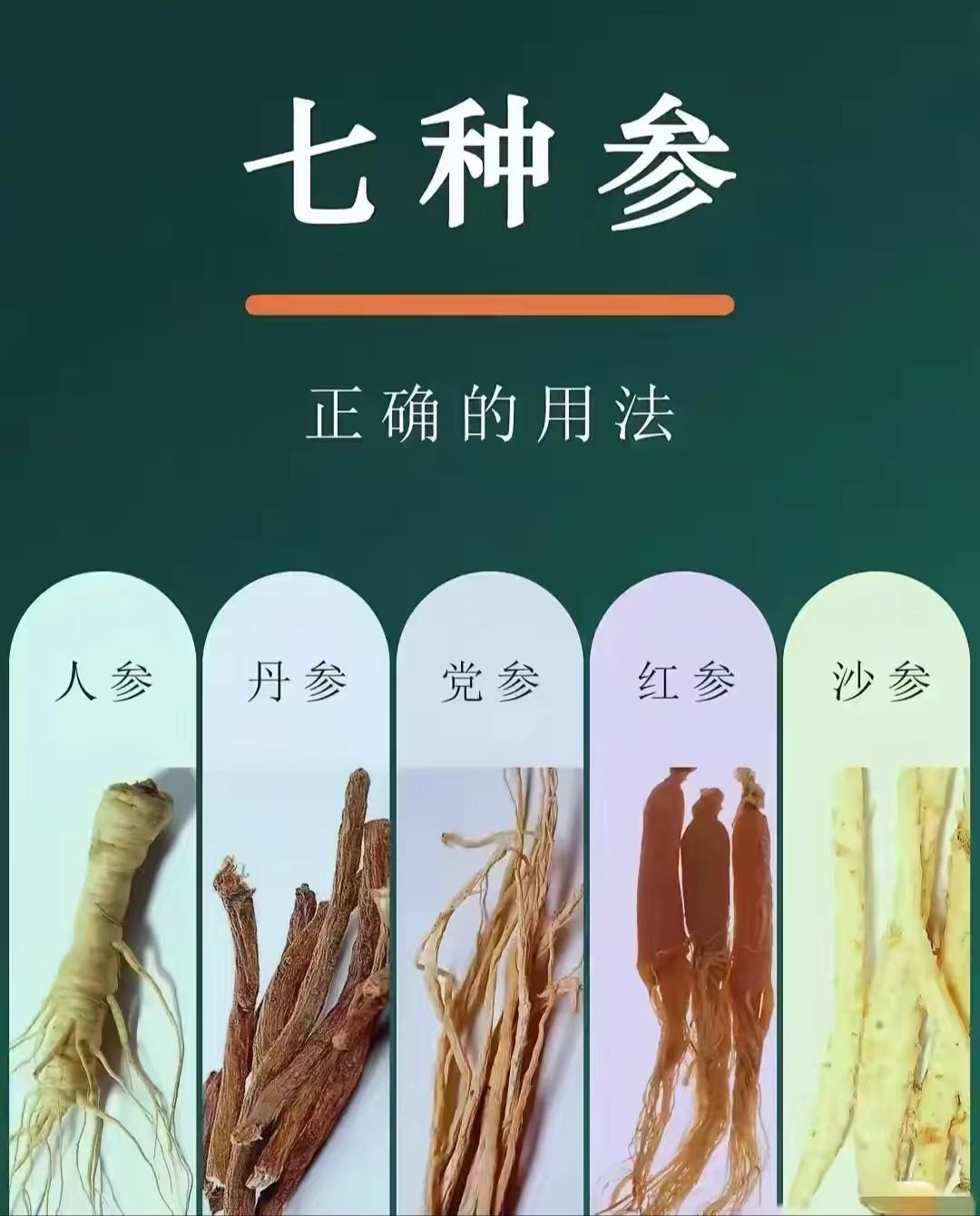 人参、西洋参、党参、丹参、太子参、红参、南沙参七种参的正确用法，今天中医教你弄明