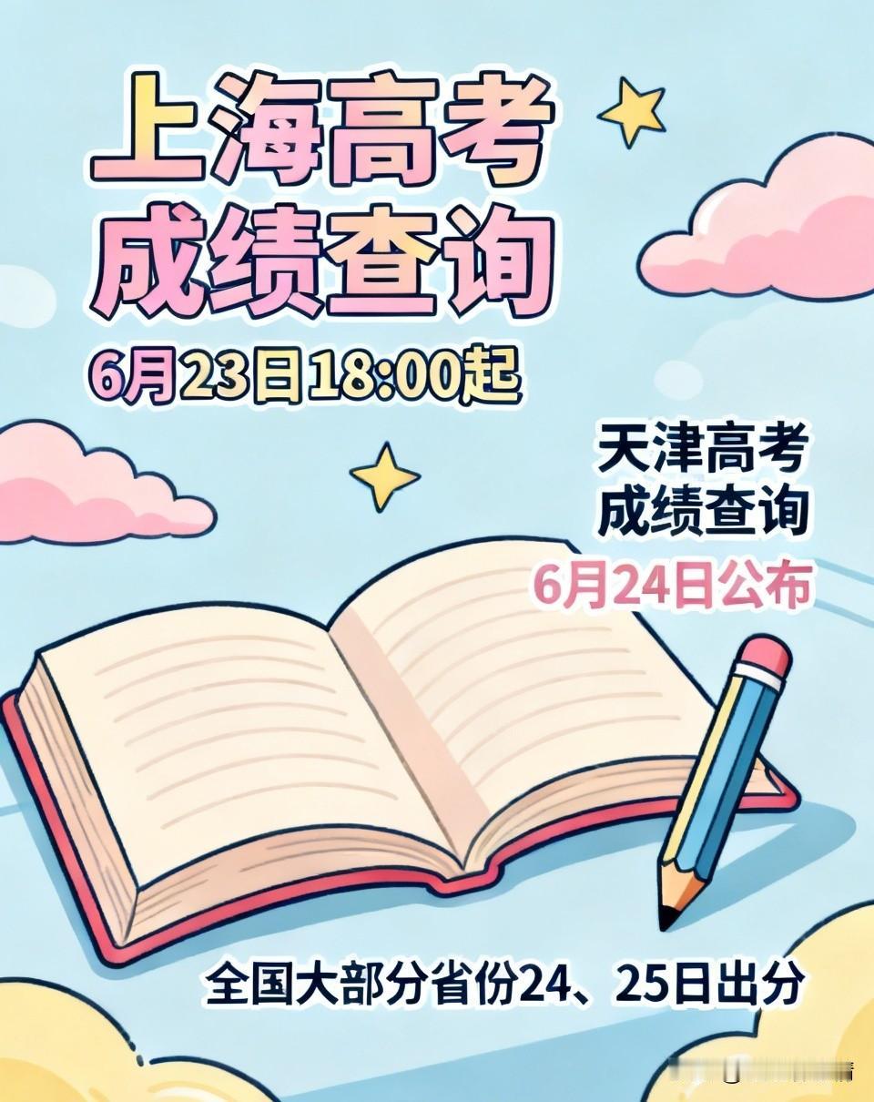 上海、天津高考成绩线上公布！全国哪些地区已经公布了？六月青衫湿：当高考分数照进现