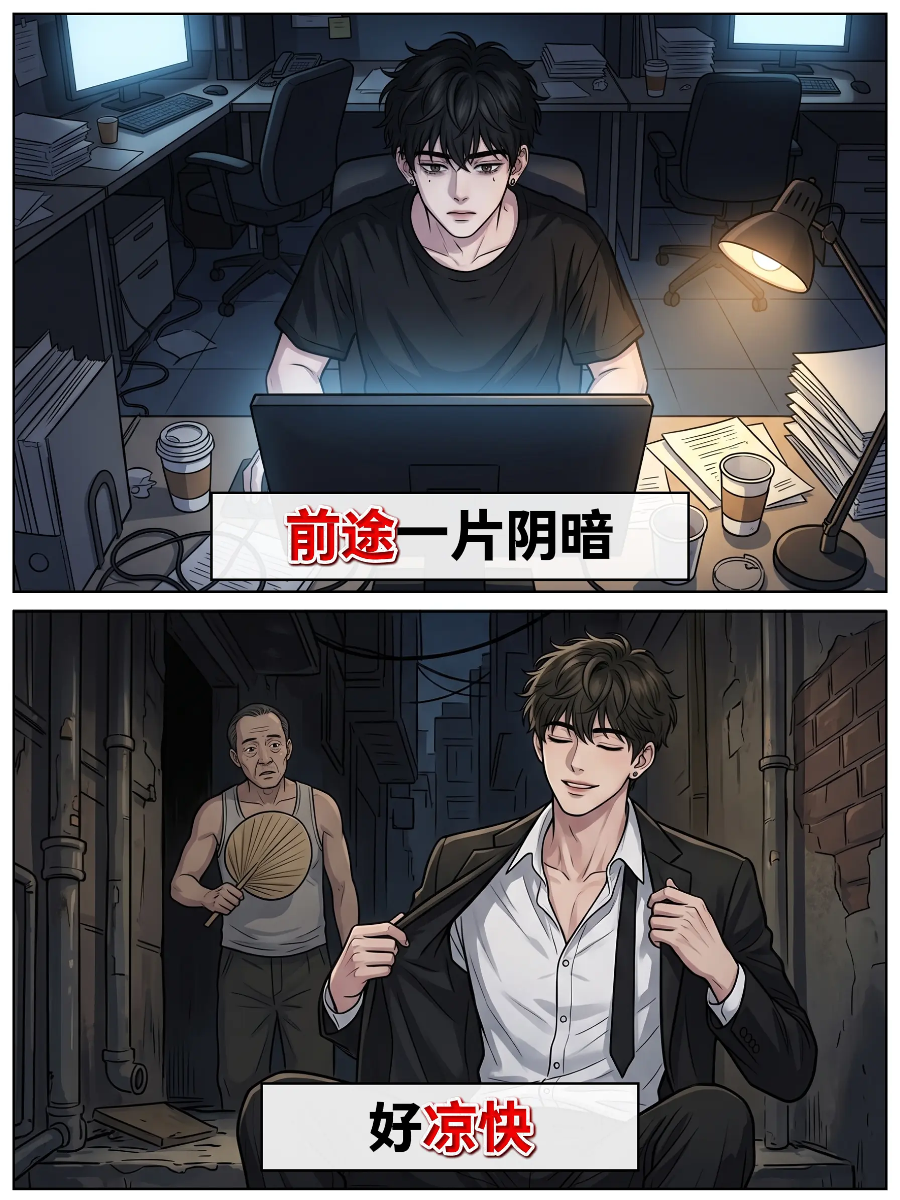 生活一团糟的反向爽感