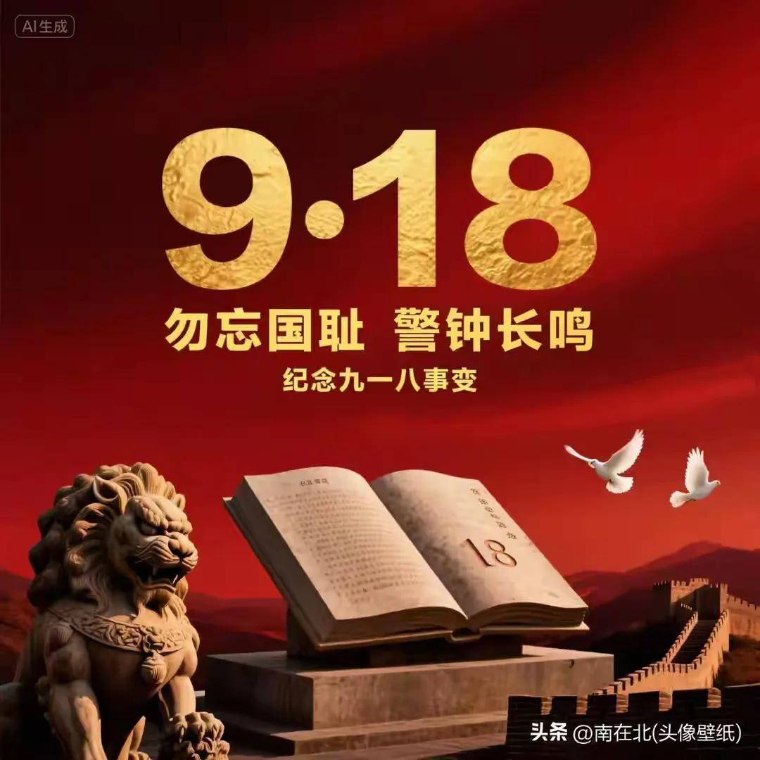 今日是″9.18″，昨天″她
