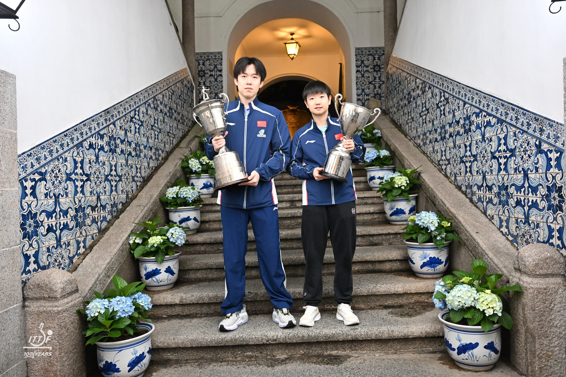 再次恭喜王楚钦孙颖莎获得澳门世界杯单打冠军🏆 