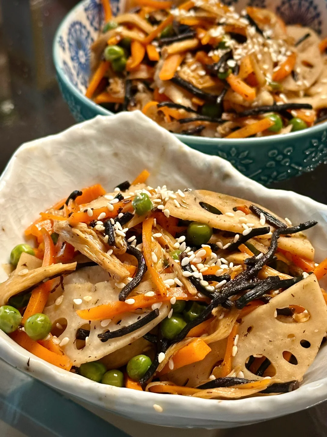 金平风莲藕羊栖菜🥕营养美味日式家常小凉菜