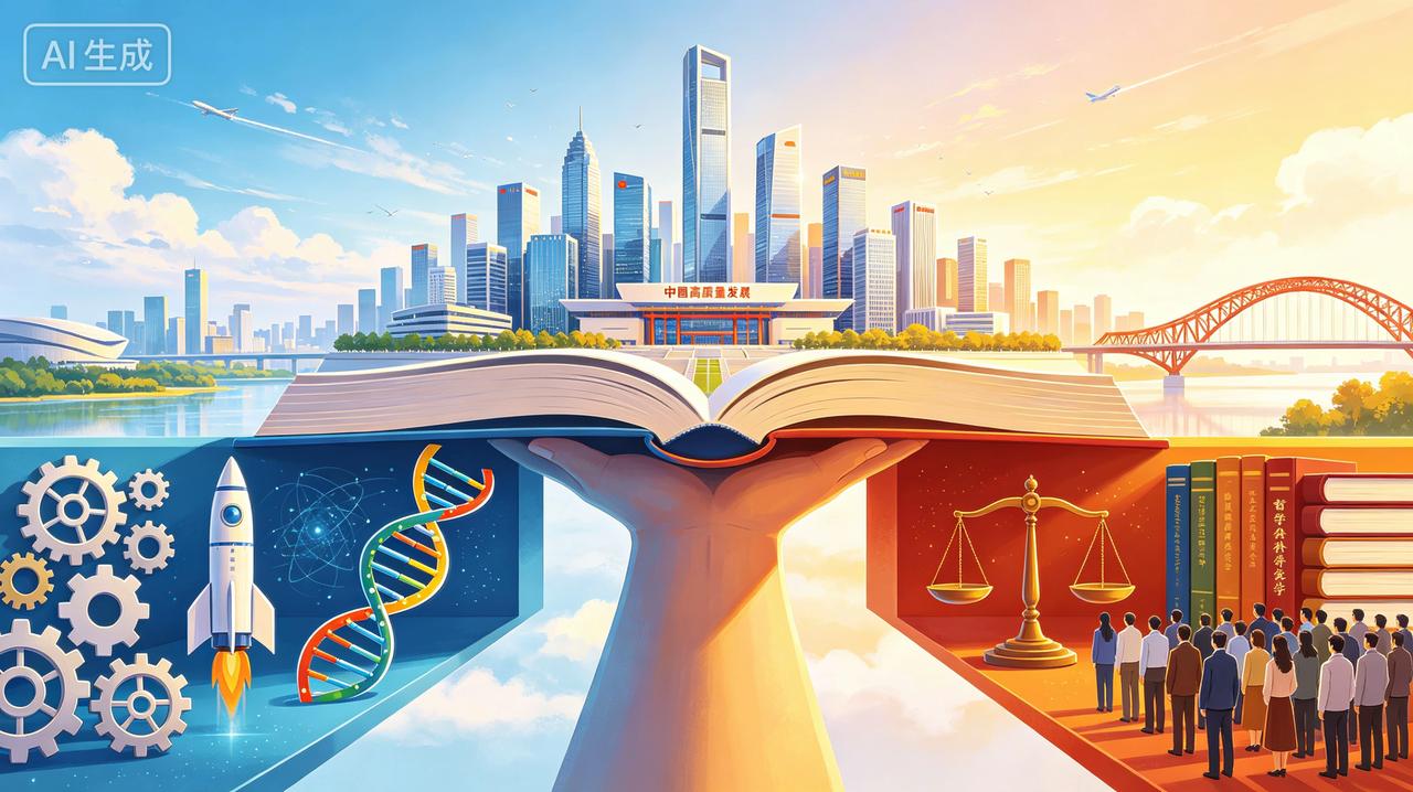 为什么要推动哲学社会科的高质量发展？

大家都清楚，自然科学就是打造农具、研制器