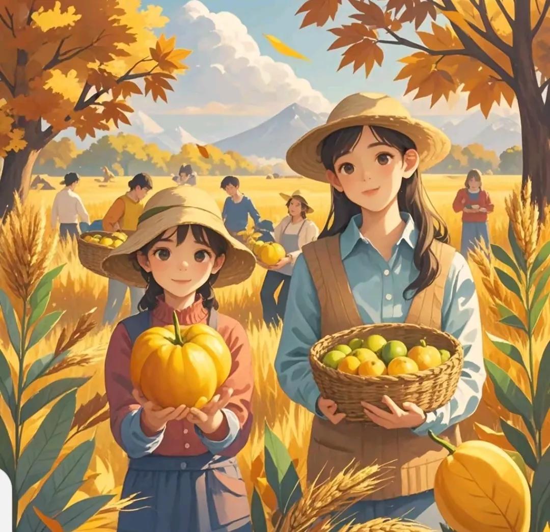 下联：风调雨顺秋景丰。试对上联喜出望外收割忙