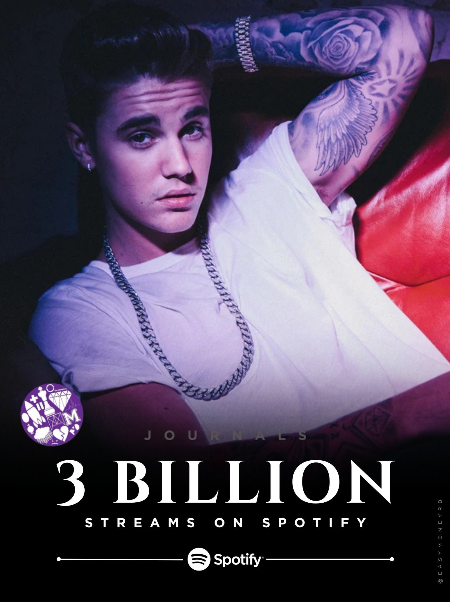 【📊】的《Journals》现已在 Spotify 上超过 30 亿次播放Ju