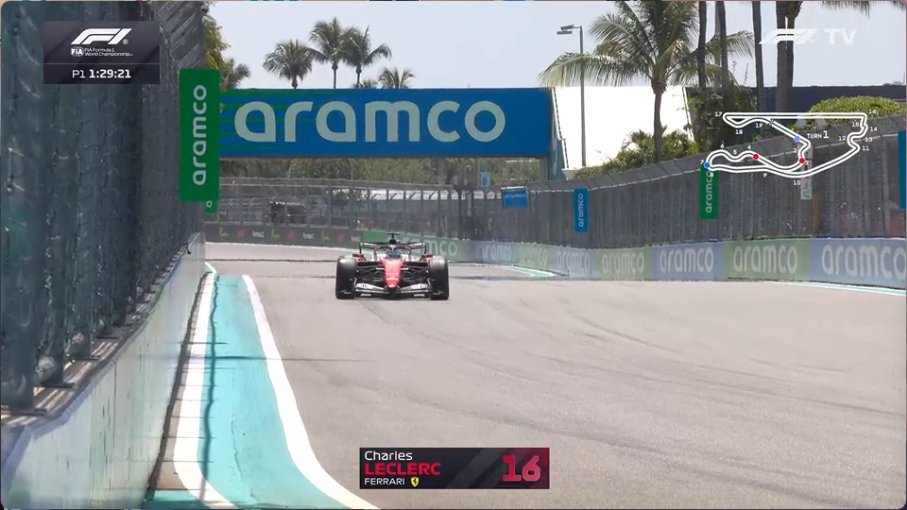 时隔一个多月，本周F1迈阿密🇺🇸大奖赛的唯一一节练习赛开始👀F1赛车202