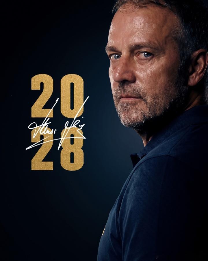 官方：巴萨与主帅弗里克续约至2028年！巴萨续约弗里克 据罗马诺报道，弗里克的新
