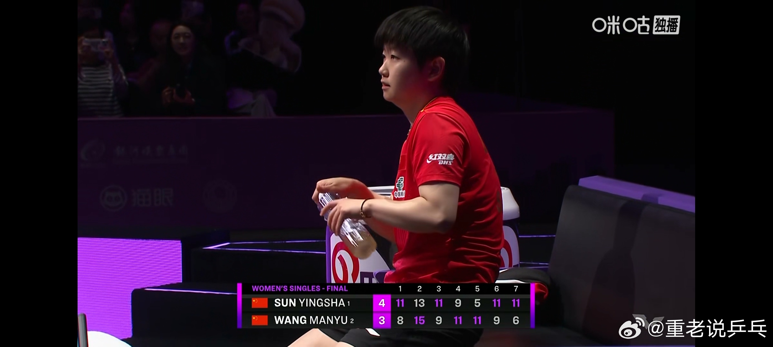 孙颖莎VS王曼昱 WTT澳门冠军赛女单决赛，孙颖莎🇨🇳4-3王曼昱🇨🇳【