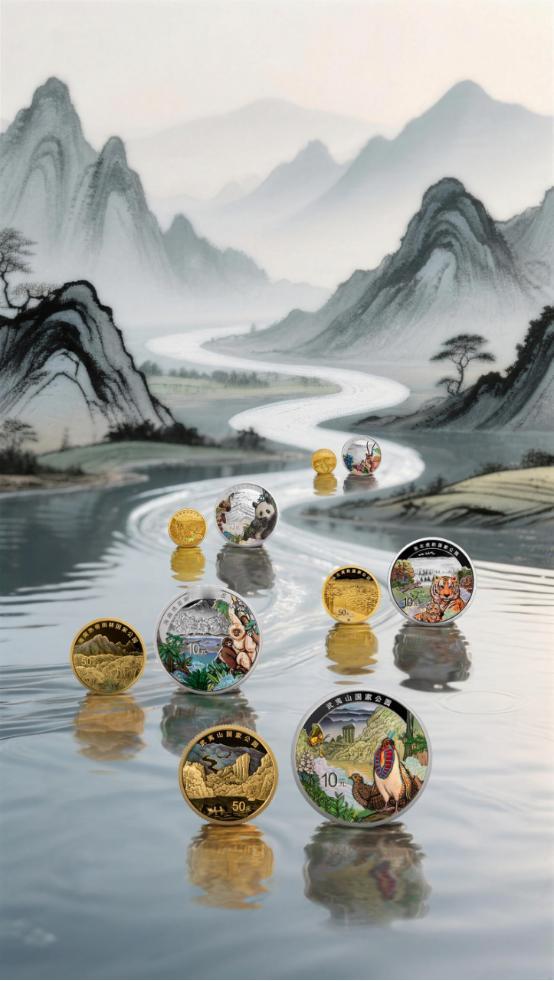 独一份！武夷山横跨两大纪念币系列，珍贵程度不用多说！

在我国贵金属纪念币的发行