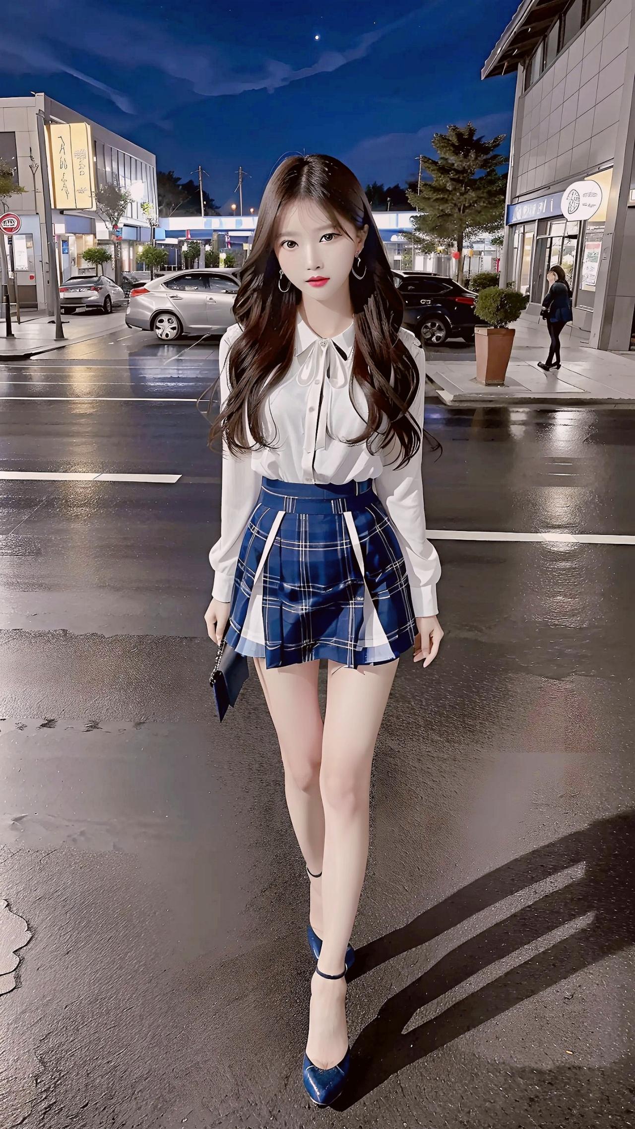 她如花般娇美，灿烂如夏阳，散发着无尽的魅力，让所有人为之倾倒夏季穿搭 #大长腿 