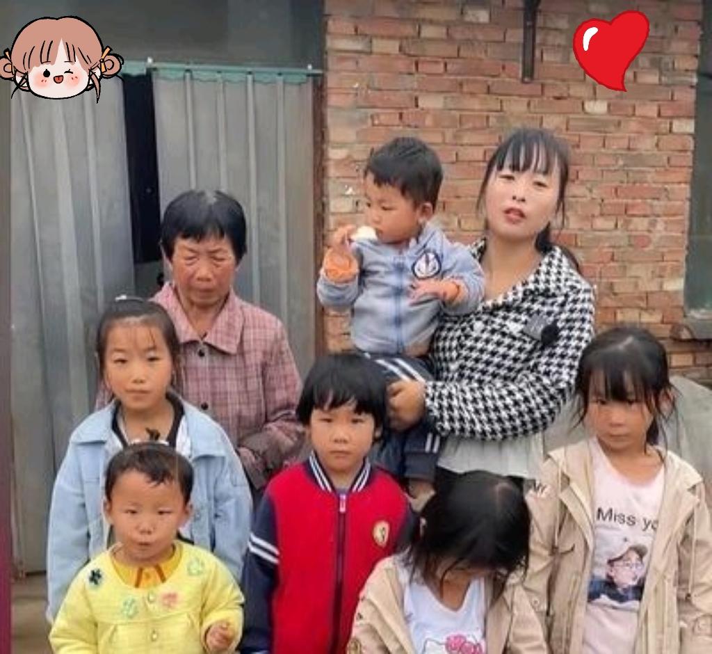 五个孩子的“婶妈”。
亚萍，是河南商丘的一个普通农妇，五年前，在婆哥意外去世、婆