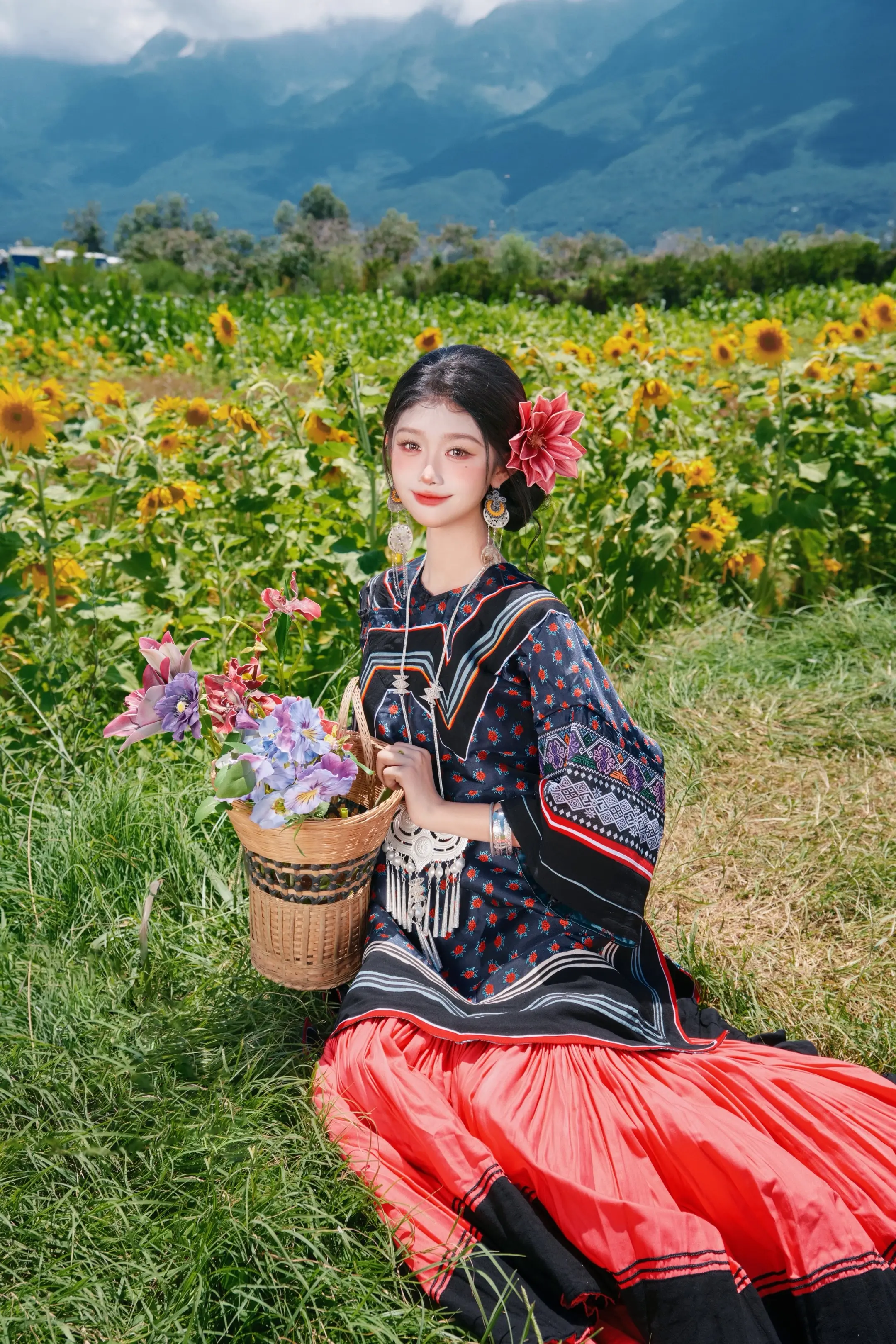 大理写真 云南写真 丽江写真 民族风 总要穿一次彝族服饰吧
