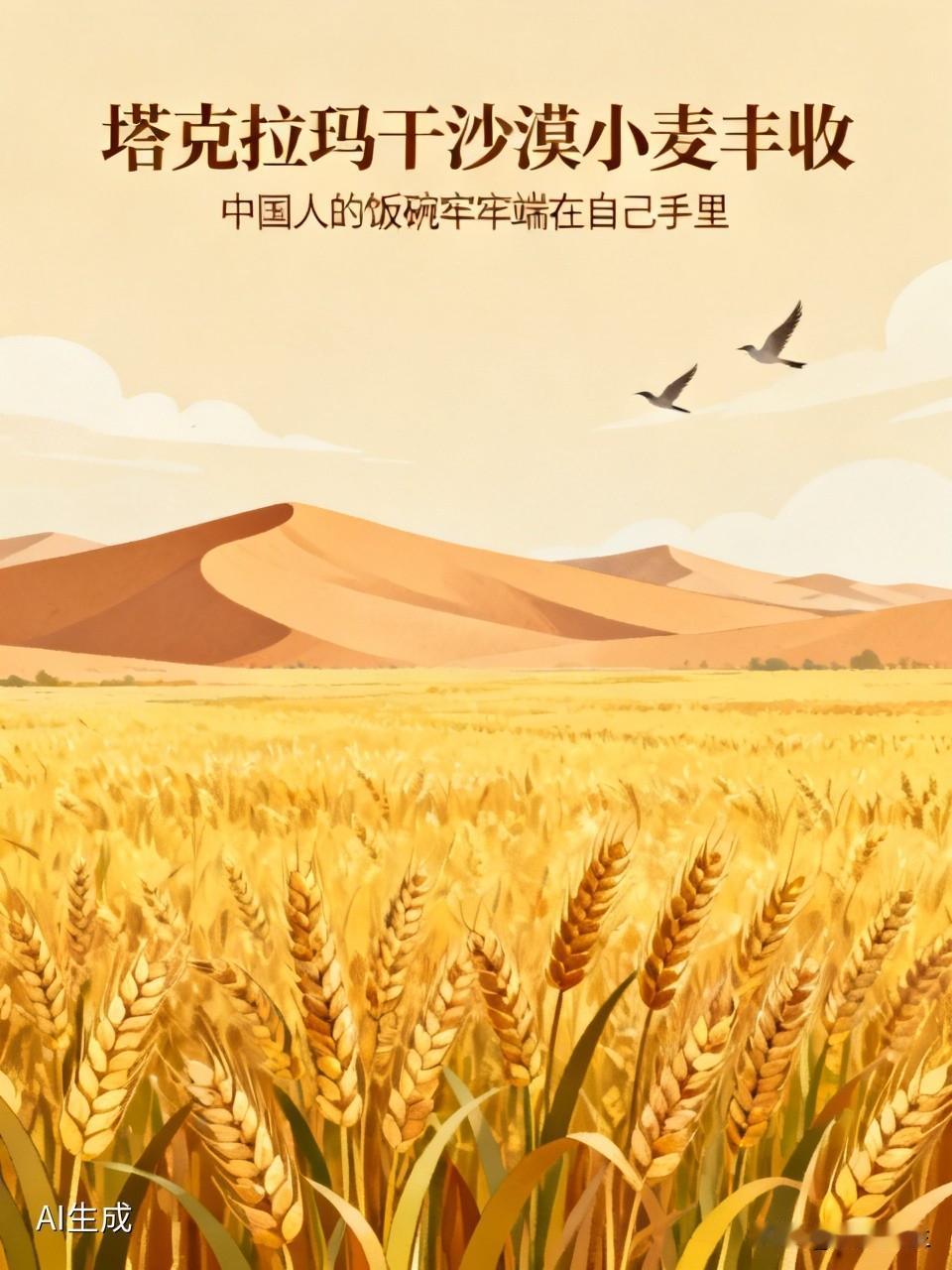 在塔克拉玛干沙漠这片曾经被视为生命禁区的广袤沙海，如今却洋溢着丰收的喜悦。金黄的