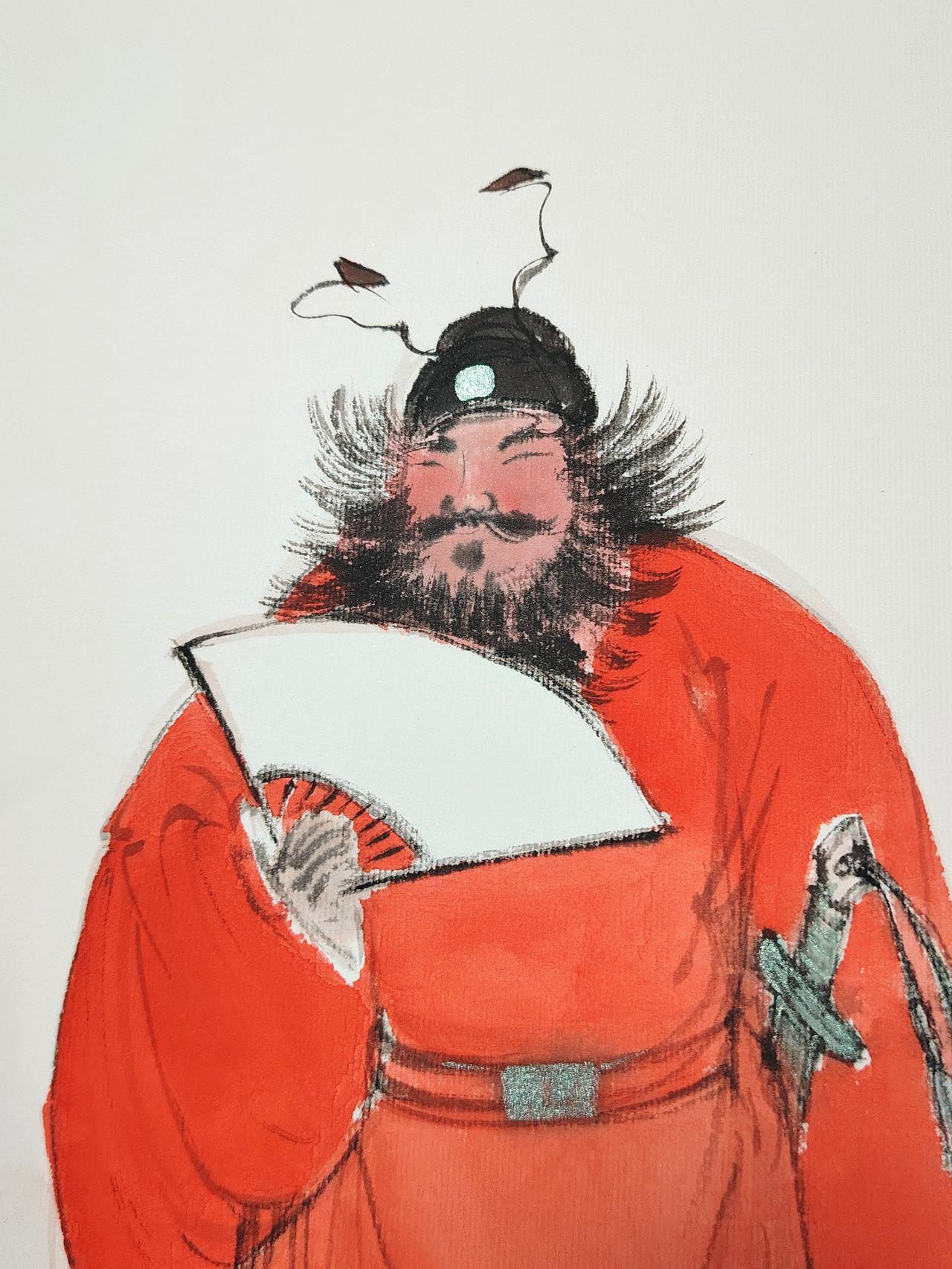 钟馗赐福  花鸟国画作品欣赏 @今日头条 @国画雅集 @非子画鱼