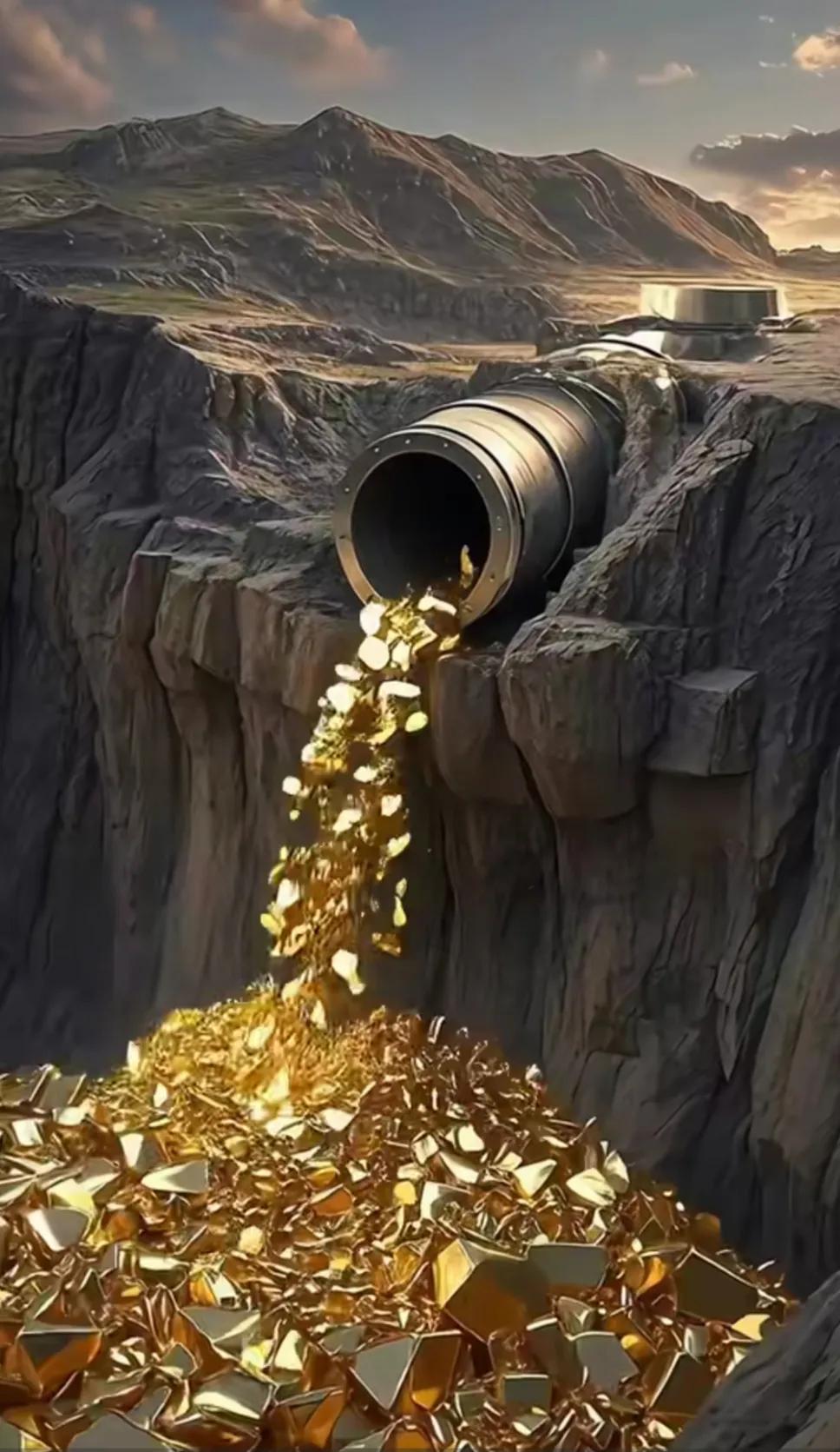 管道喷金，财富涌来！💰✨