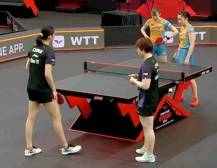 新加坡大满贯赛女双半决赛，蒯曼/陈熠1一3不敌早田希娜/张本美和，无缘决赛。
9