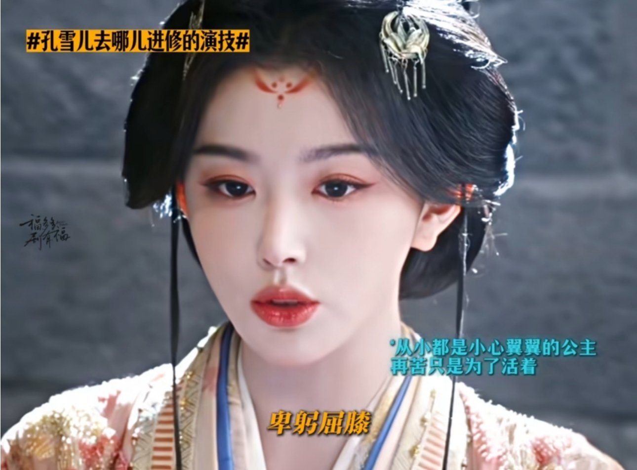 孔雪儿去哪儿进修的演技真的被孔雪儿惊艳到了！《昭阳公主》里演的庶出公主李述，完全